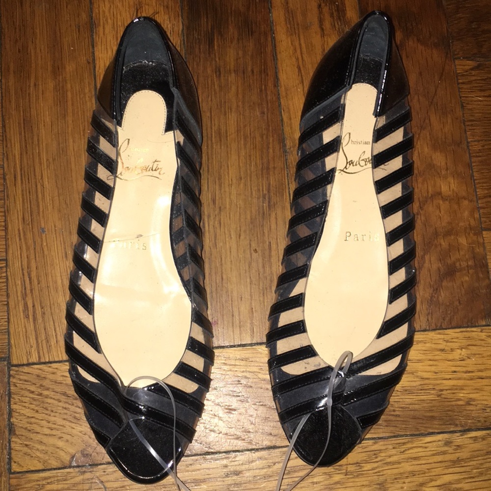 Christian loboutin Red bottom Flat Open Toe Shoes